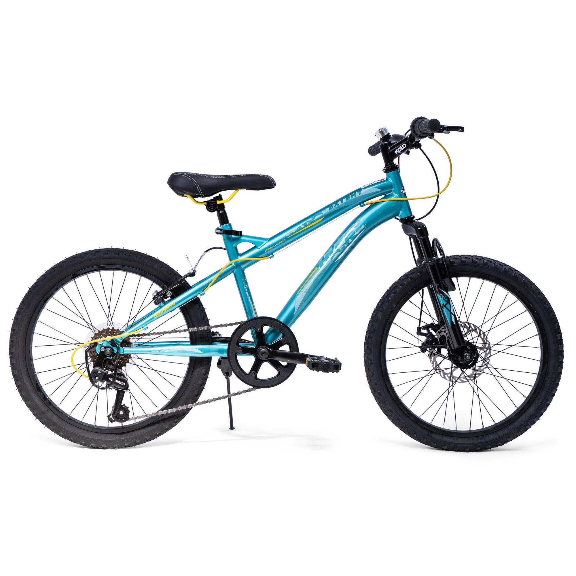 Huffy Extent Kids Mountain Bike 20" Wheel 6-9 Years 6 Speed - Aqua Blue 2/5