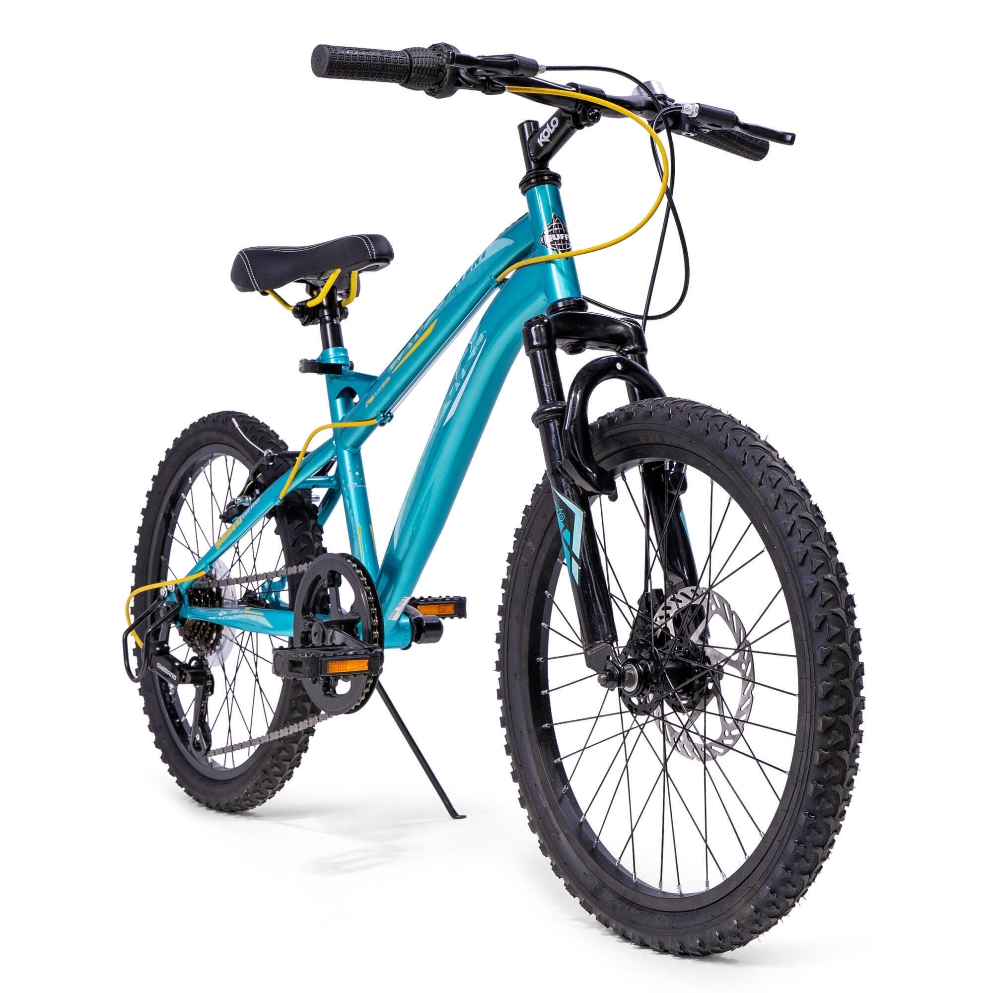 Huffy Extent Kids Mountain Bike 20" Wheel 6-9 Years 6 Speed - Aqua Blue 3/5
