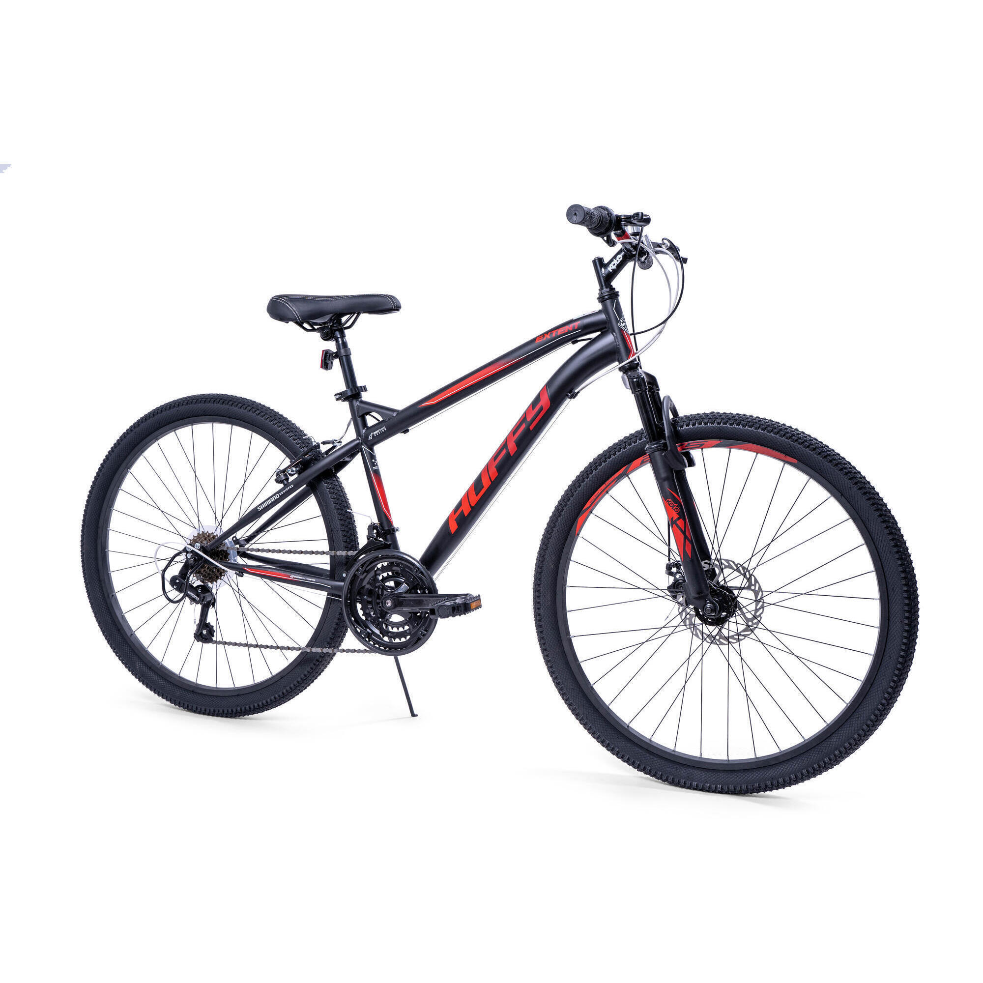 Huffy Extent Mens Mountain Bike 27.5" Wheels 18 Speed Black + Red 1/5