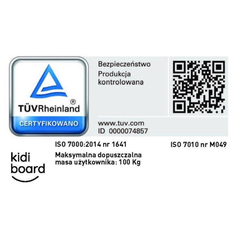 Deska do balansowania dla dzieci KidiBoard Balance Board z pokrowcem