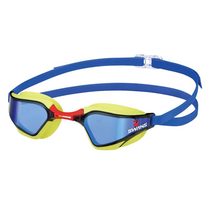 SWANS Swans SR-72 MIT Valkyrie Mirrored Goggles - Yellow / Blue