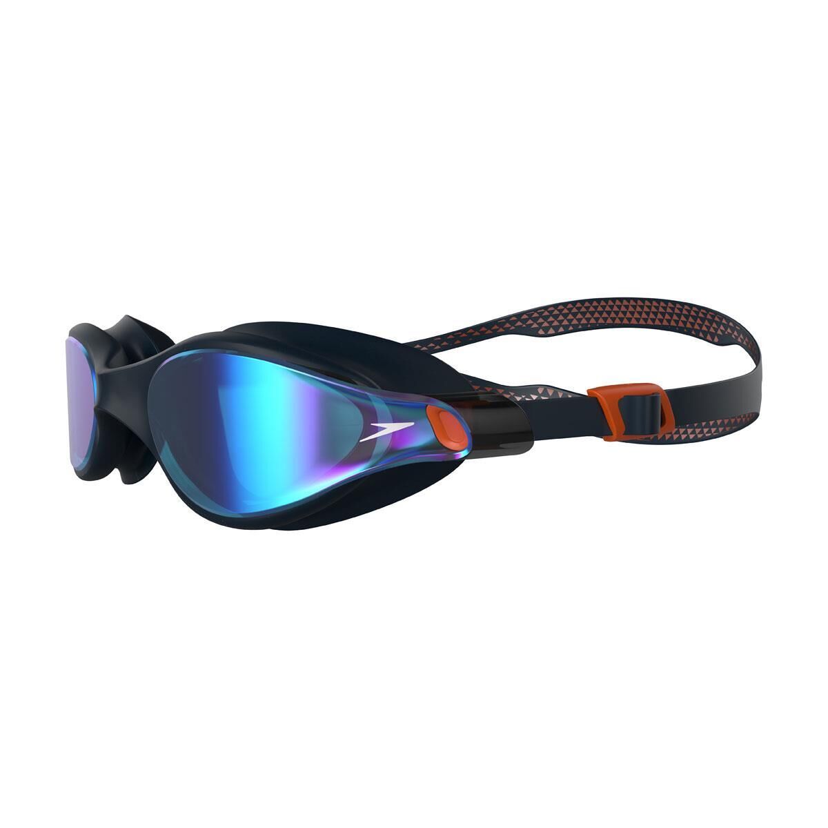 SPEEDO Speedo Vue Mirrored Goggles - True Navy/ Dragonfire Orange/ Sapphire Violet