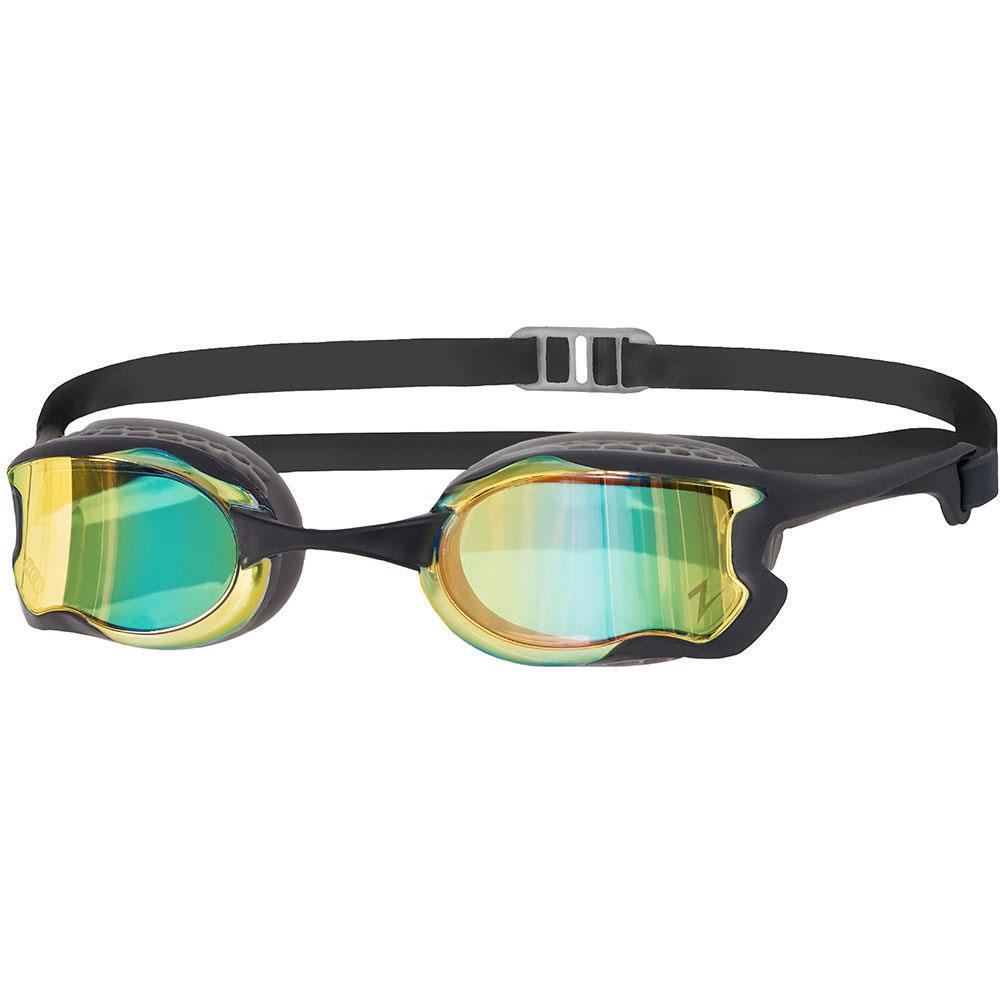 Zoggs Raptor HCB Mirror Goggles - Grey/ Black/ Blue Mirror 1/5
