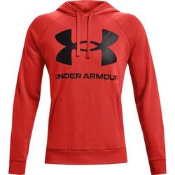 Sudadera Under Armour Rival Fleece Big Logo, Rojo, Hombre