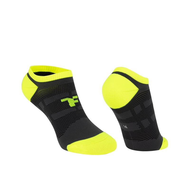 Calcetines ultra bajos con refuerzo para correr Fyke en color Gris