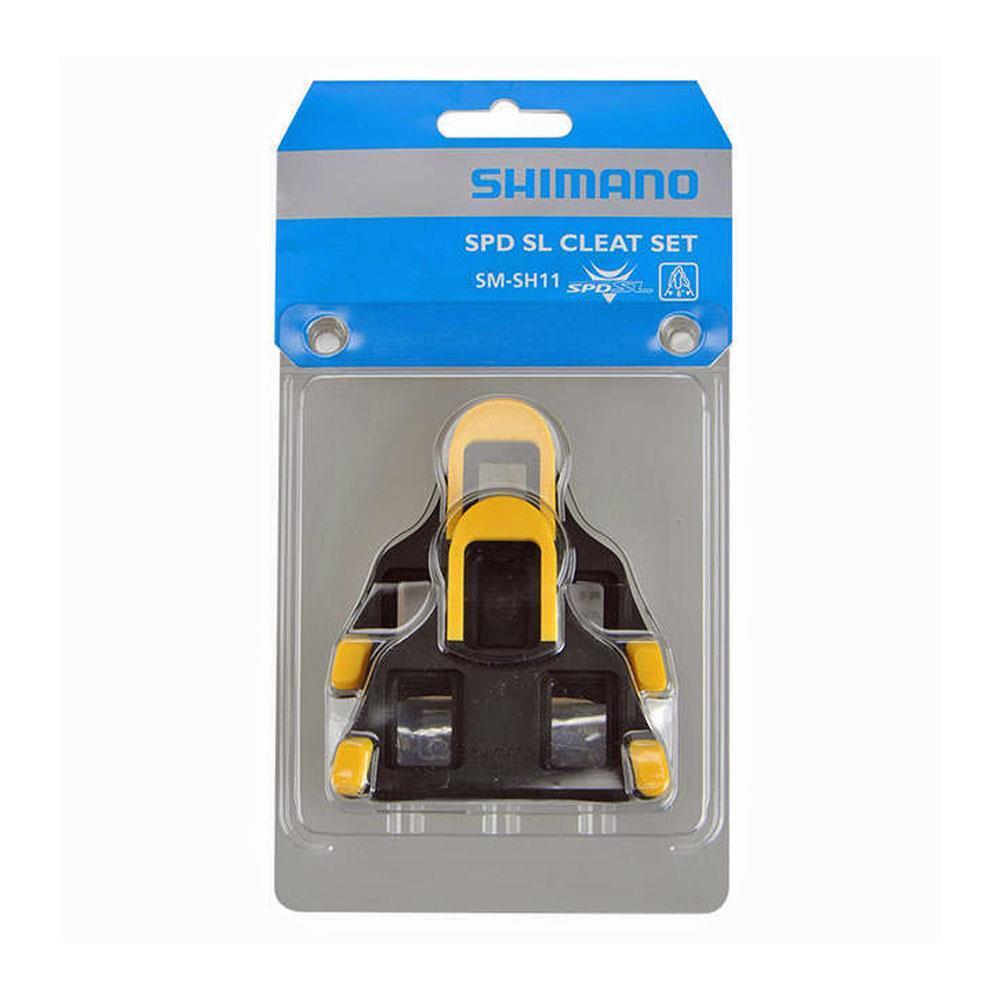 Shimano SM-SH11 Clipless SPD-SL Pedal Cleats 6 Degree Float - Yellow 2/7