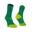 Calcetines medianos con refuerzo para correr Fyke de color Verde