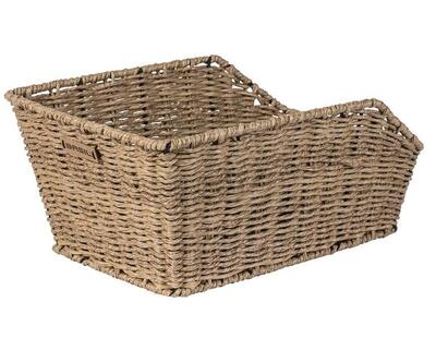 Achterfietsmand "cento rattan look" zeegras