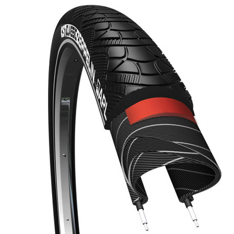 CST CST Zeppelin pneumatico 28 x 1,60 (42-622) nero.
