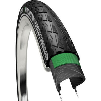 Buitenband xpedium amp 28 x 1.75 zwart met reflecterende lijnen