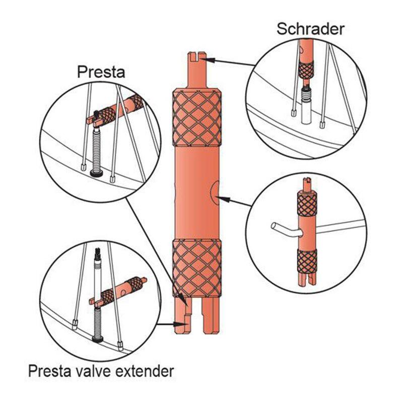 Binnenventielsleutel 66V1 voor Presta & Schrader ventielen