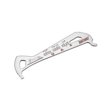 IceToolz 62C4 Kettenverschleißlehre aus rostfreiem Stahl