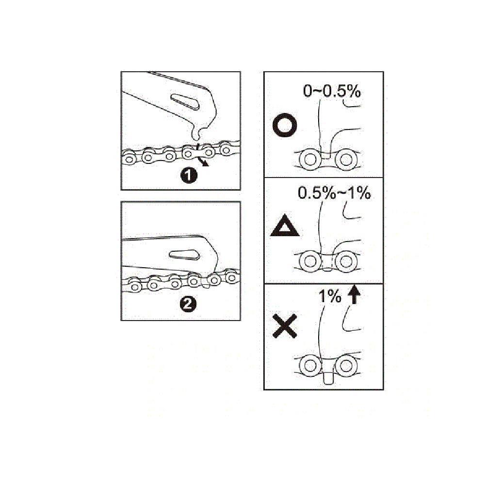 Outil de contrôle d'usure de la chaine ICE TOOLZ 62C4 2/5