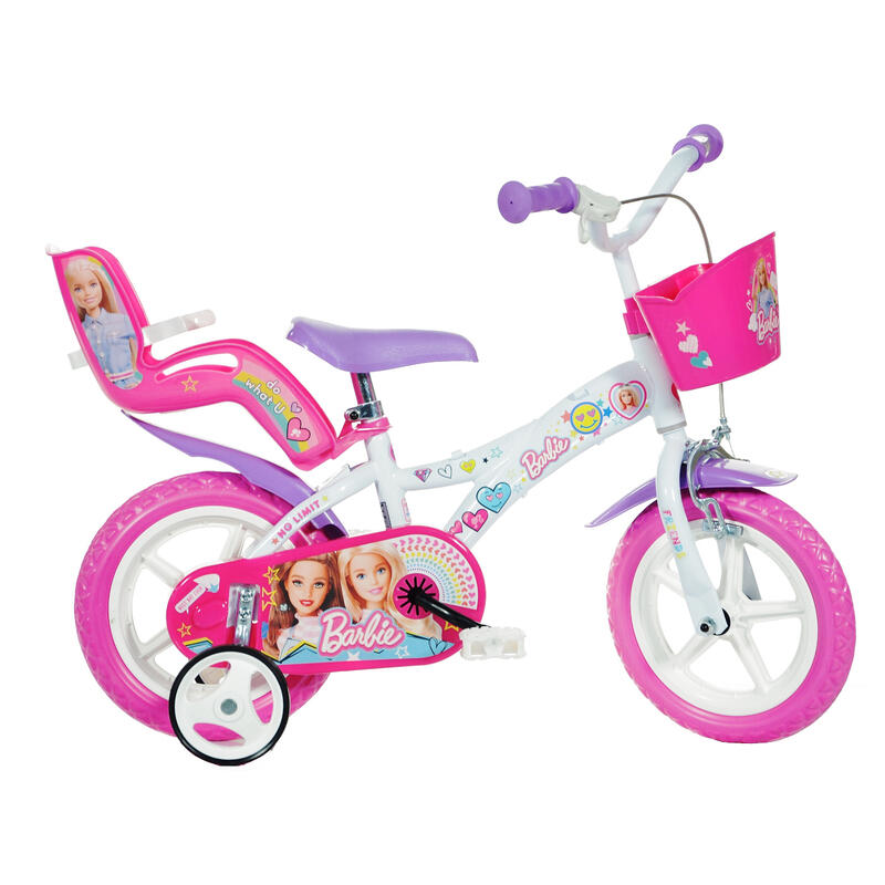 Bicicleta de Menina 12 polegadas Barbie 3-5 anos