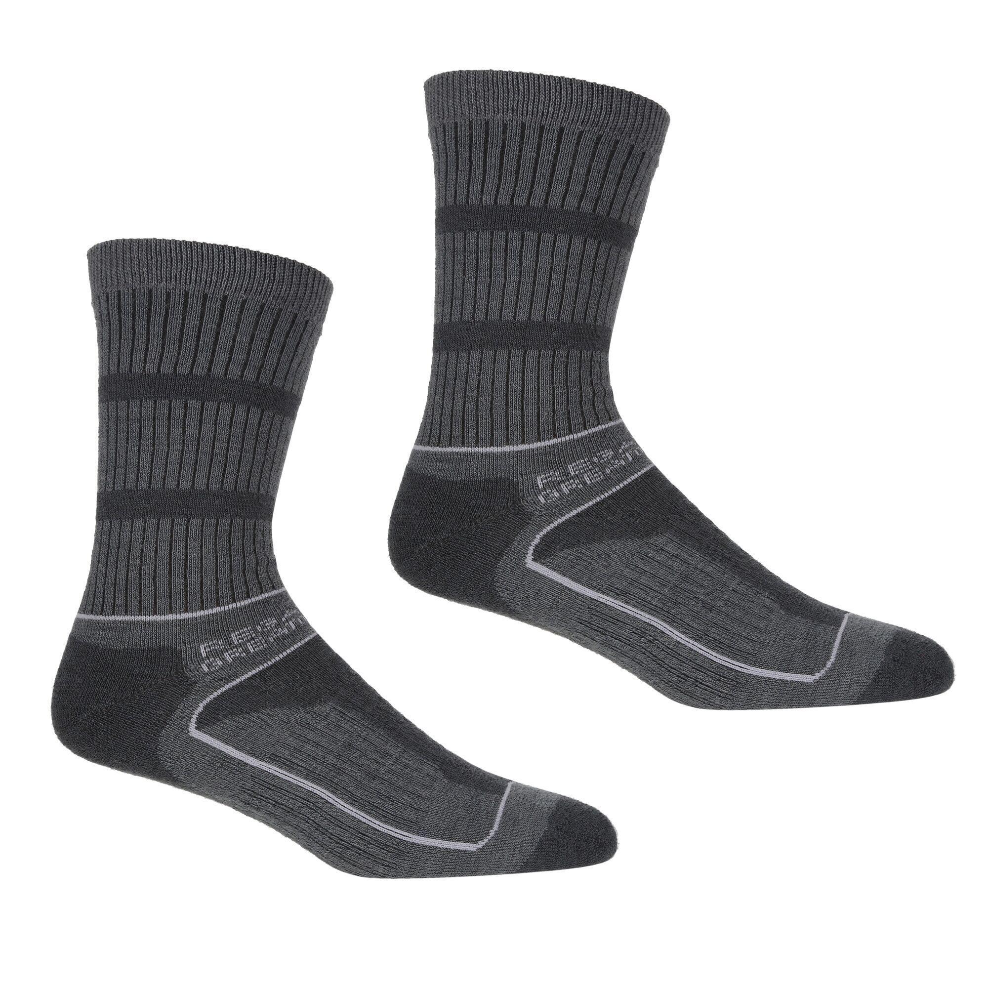 REGATTA Womens/Ladies Samaris 3 Season Boot Socks (Briar Grey/Light Steel)