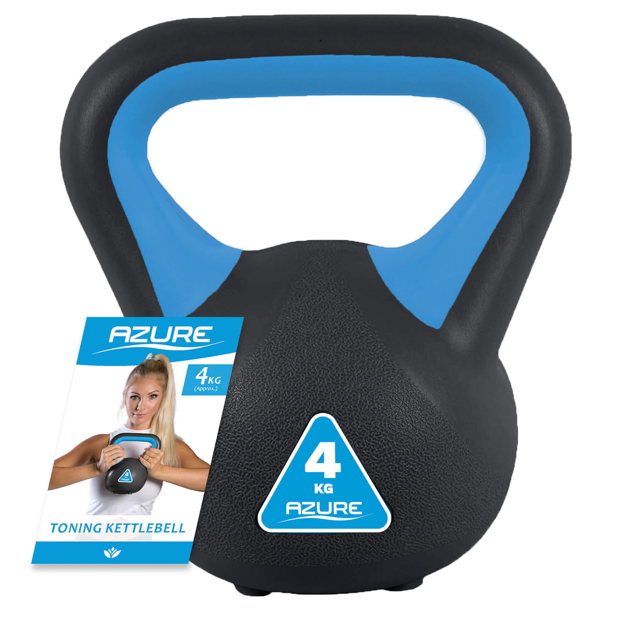 Azure 4kg Vinyl Kettlebell 5/5