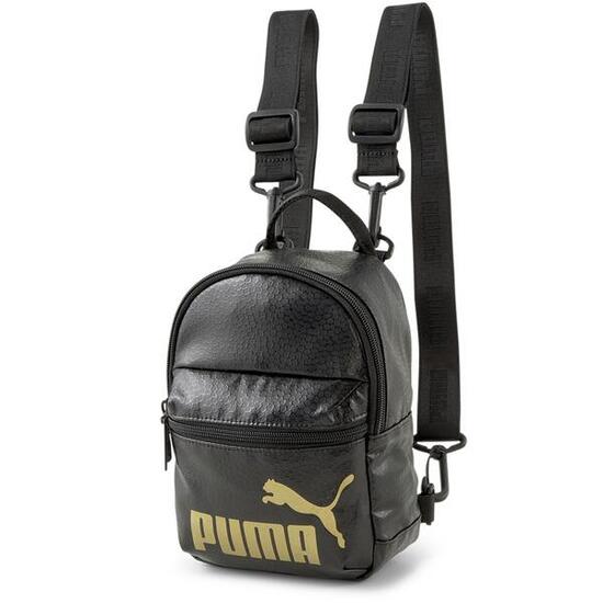 Damen Mini-Rucksack Puma Core Up Minime, Schwarz/Gold, 3 L