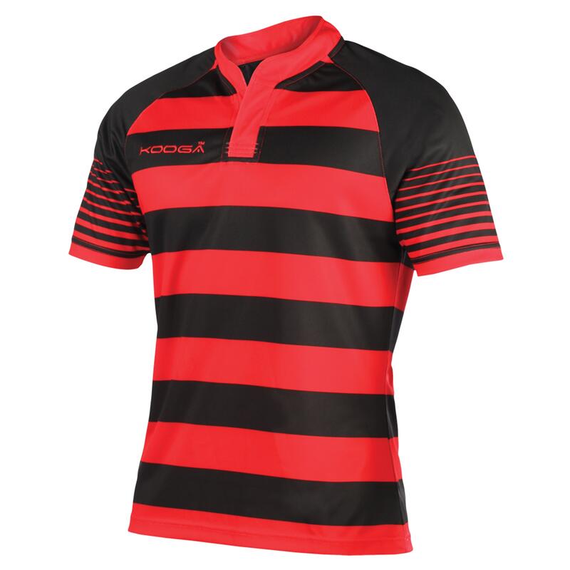 Tshirt de rugby Garçon (Noir/Rouge)