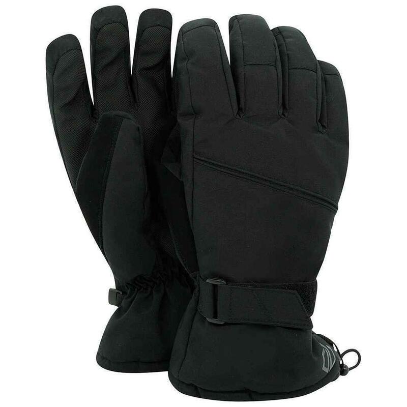 Unisex Adult Hand In Waterproof Ski Gloves (Black)