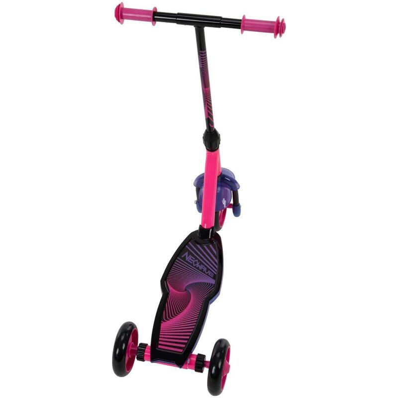 Neowave 兒童三輪學前快裝滑板車 - 閃輪粉紅紫