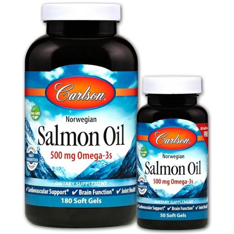 CARLSON LABS Norwegian Salmon Oil 180 + 50 softgels