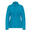 Turquoise damesfleece met rits - Saga