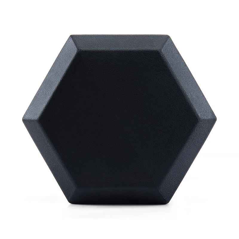 MOVO HEX HANTEL 22,5 KG Hexagon Gummi-Kurzhantel MOVO - DECATHLON