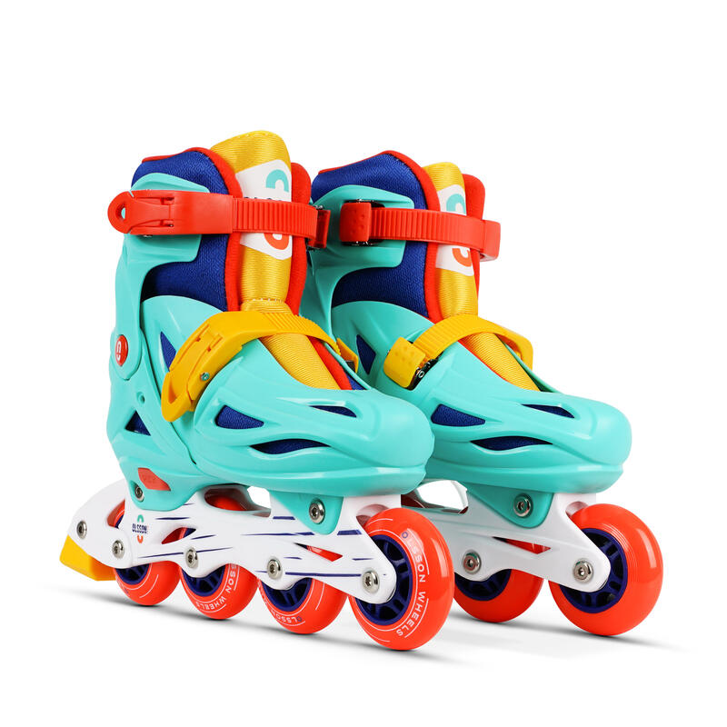 Patins em linha LITE MAX Turquesa tamanho ajustável (28-35) rolamentos 608Z