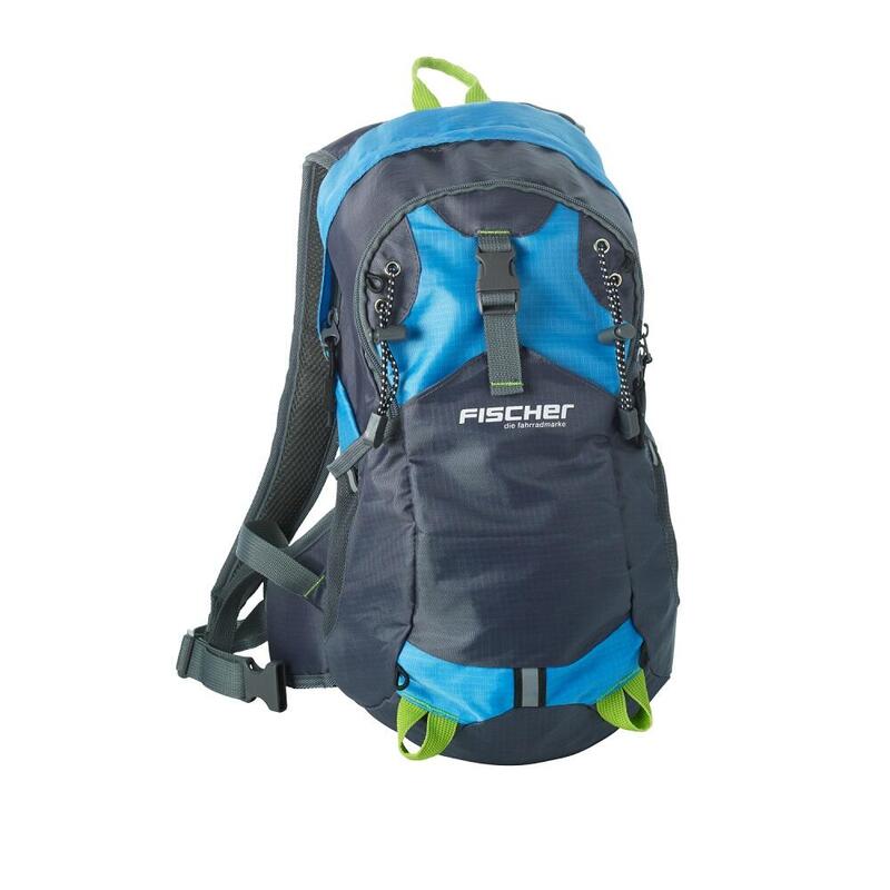 FISCHER Fahrrad- Rucksack mit Helmnetz blau