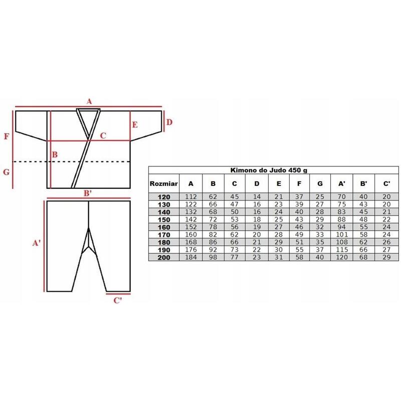 Kimono do judo Evolution Professional Equipment judoga 450g