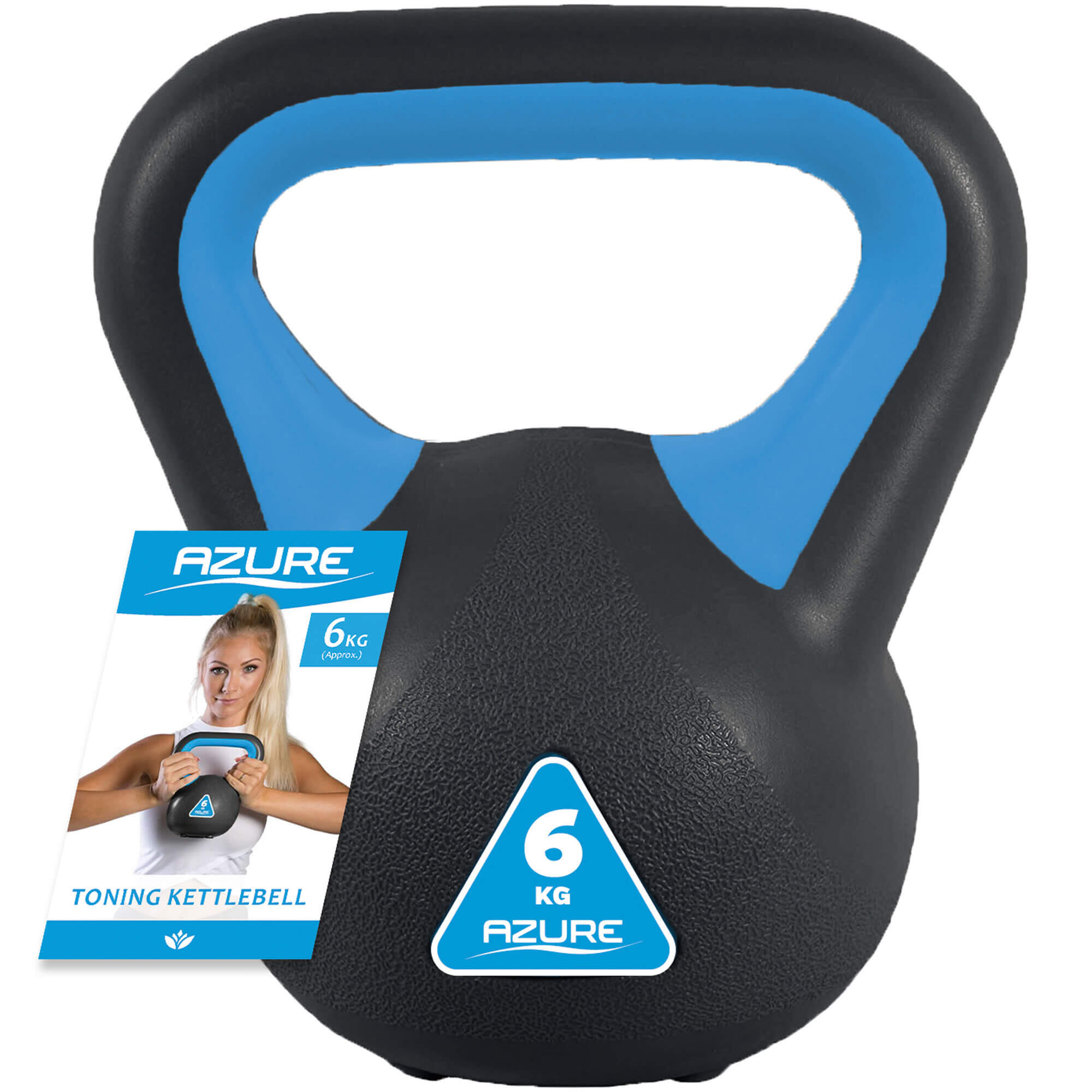 Azure 6kg Vinyl Kettlebell 5/5