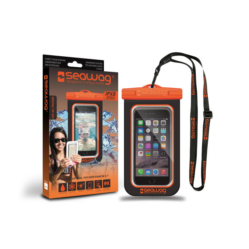Seawag Pochette Étanche Smartphone 5,7"  Orange & Noir