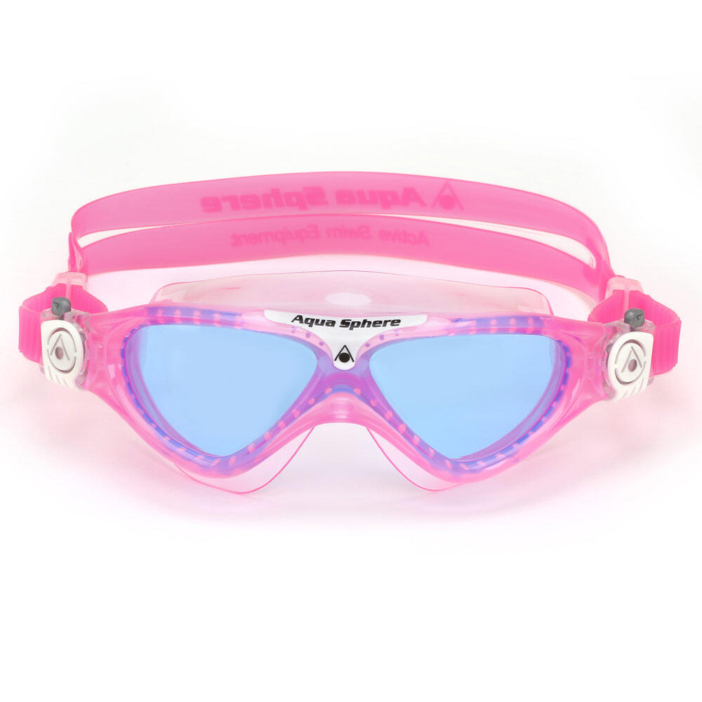 Aqua Sphere Vista JR Blue Lens Goggle - Pink / White 2/5