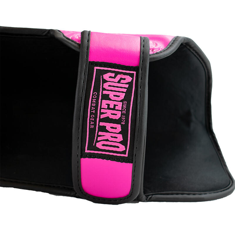 Schienbeinschoner für Kickboxen - Rebel - Rosa/Schwarz/Weiß