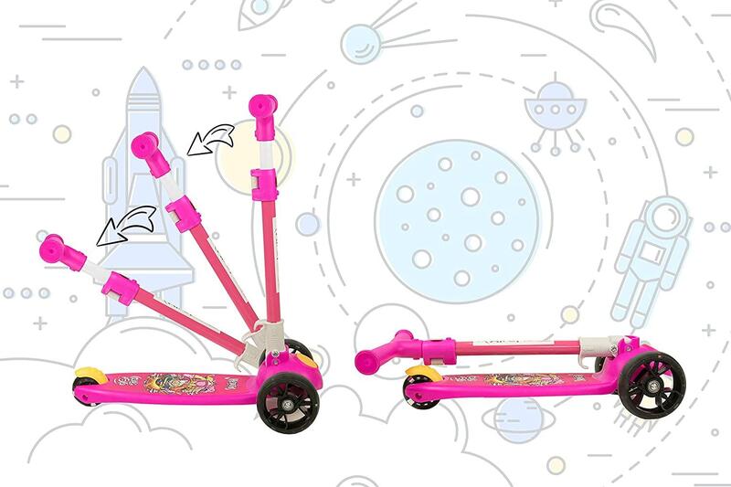 Patinete Niños Airel 3 A 6 Años Scooter Plegable Y Ajustable