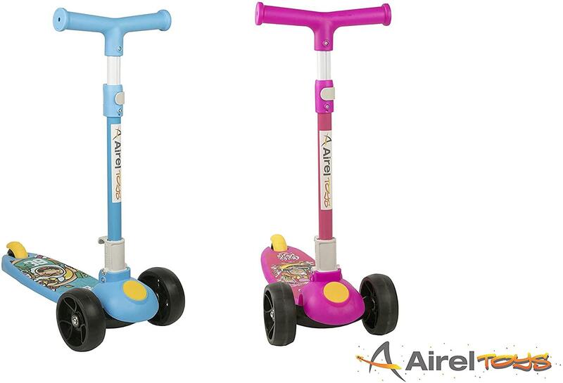 Patinete de 3 ruedas para niños de 3 a 5 años y niñas, con ruedas