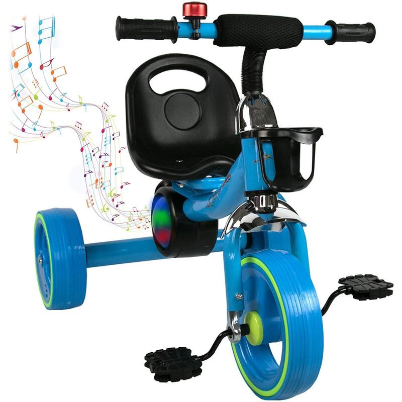 Triciclo-Correpasillos de Equilibrio con pedales y sonido para Niños