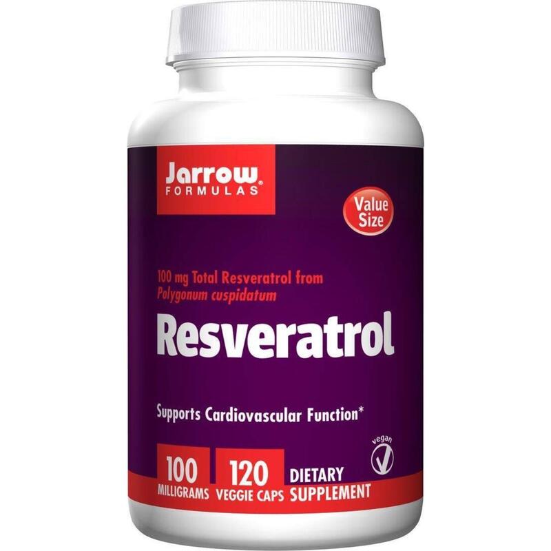 JARROW FORMULAS RESVERATROL 100 MG 120 KAPSUŁEK