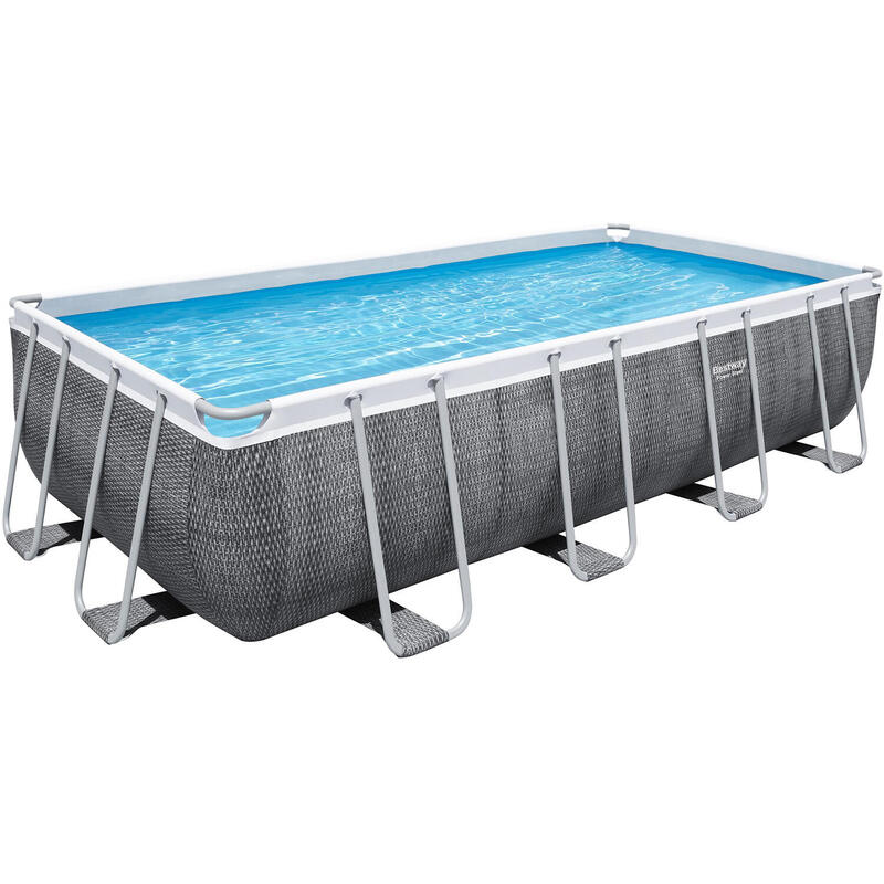 Bestway Power Stalen Frame Pool Set Rotan 488