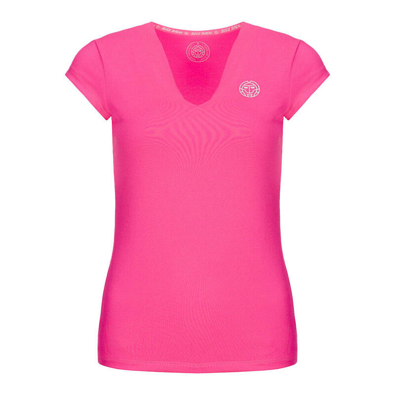 Bella 2.0 Tech V-Neck Tee - pink