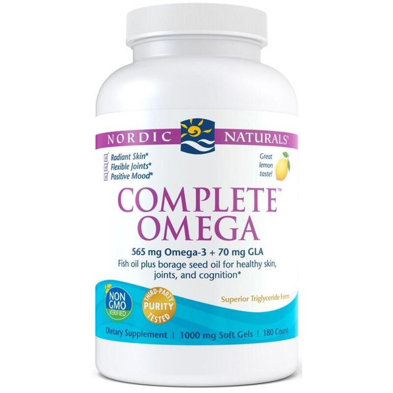 Nordic Naturals Complete Omega 565mg Lemon - 180 softgels