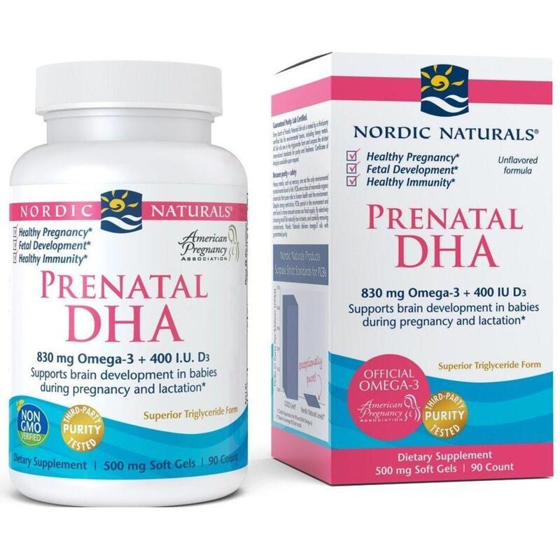 Nordic Naturals Prenatal DHA 830mg Unflavored - 90 softgels