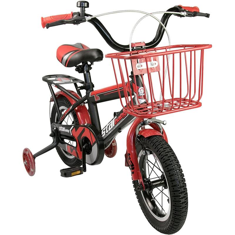 Bicicleta Infantil Airel para Niños y Niñas de 3 a 11 años con Ruedines y Cesta