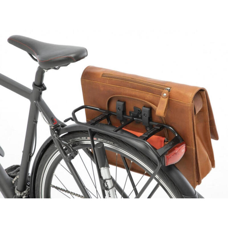 sac à vélo ordinateur portable Fellini 40 x 32 cm 18 litres cuir brun