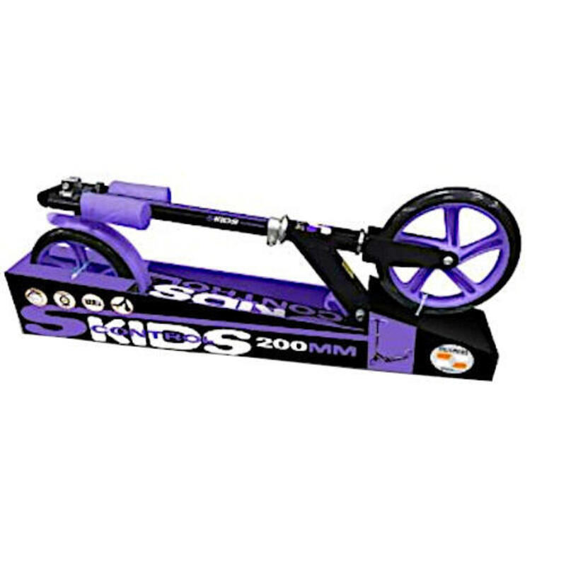 Skids Control scooter 2 roues pour enfants Frein à pied pliable Noir/Violet