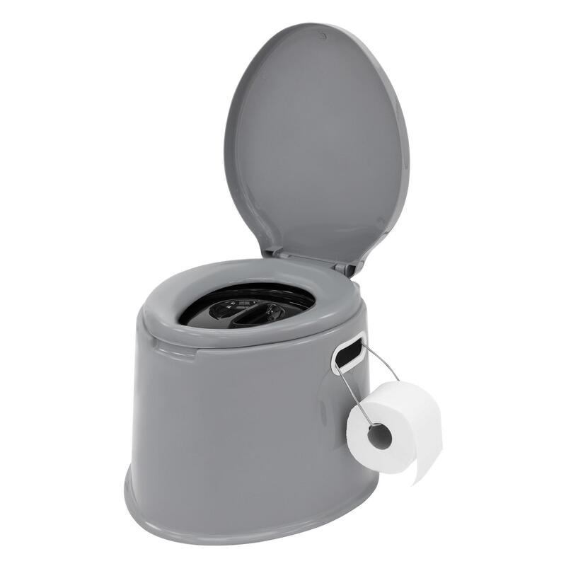 Toilette de camping 5 L portable, grise