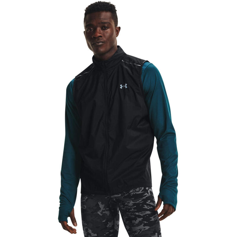 Gilet Under Armour UA OutRun the Storm, Noir, Hommes