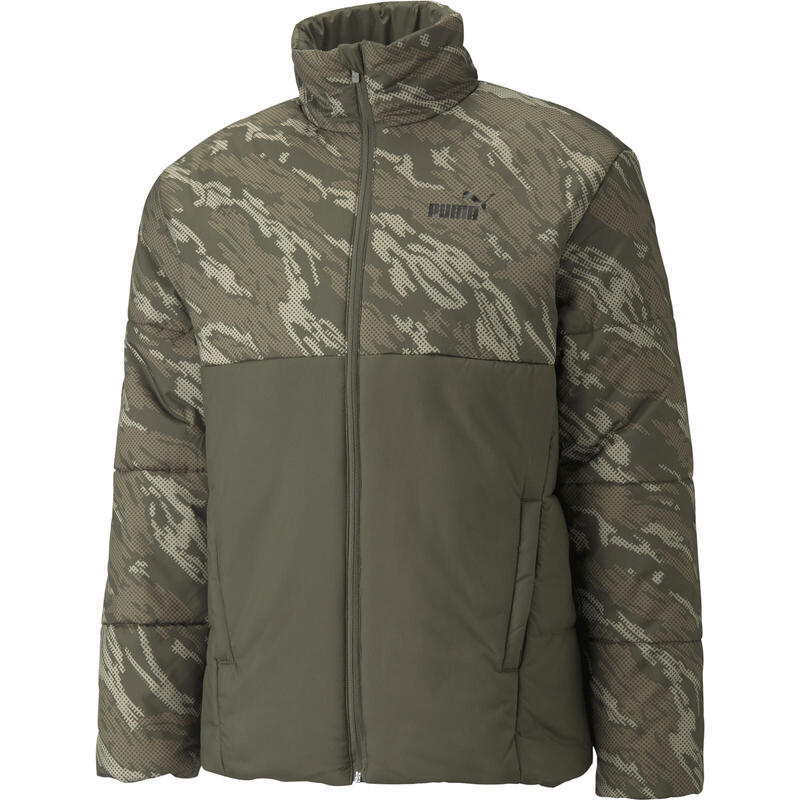 Chaqueta Puma ESS + Padded AOP, Verde, Hombre