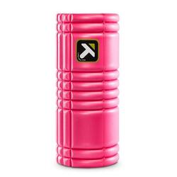 GRID massageroller roze foam roller voor zelfmassage met harde kern en holtes