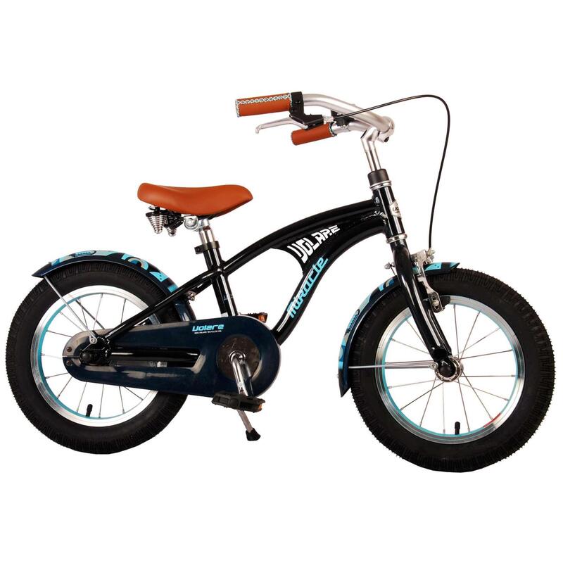 Vélo pour enfants Volare Miracle Cruiser - Garçons - 14 pouces - Matt Blue
